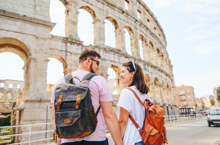 couple in Rome